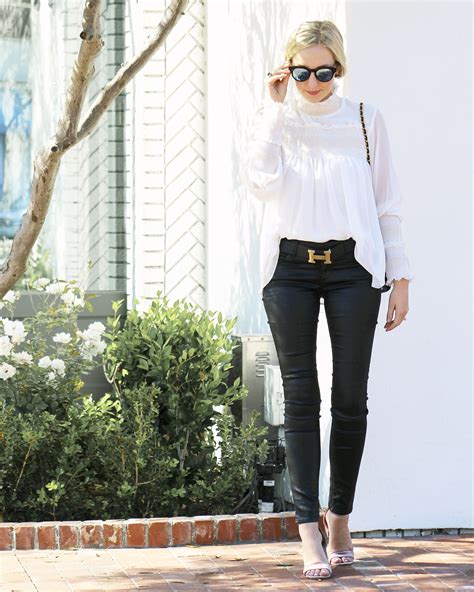 hermes belt women outfit.